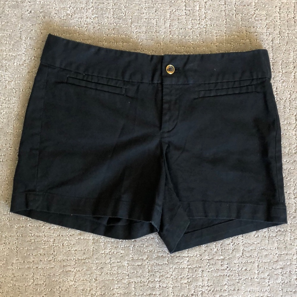 Banana Republic Black Cotton Shorts Size 4 - Picture 4 of 5